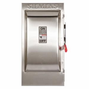 SIEMENS HNF364S Safety Switch, Non-Fusible, 200 A, Three Phase, 600 Vac, 304 Stainless Steel | CU2WNJ 20RC39