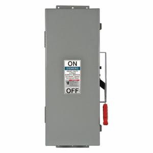 SIEMENS HNF461J Safety Switch, Non-Fusible, 30 A, Three Phase, 600 Vac, Galvanized Steel, Indoor | CU2WNY 20RD06