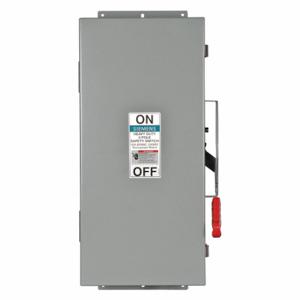 SIEMENS HNF662J Safety Switch, Non-Fusible, 60 A, Three Phase, 600 Vac, Galvanized Steel, Indoor | CU2WQB 20RD08