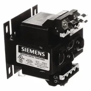 SIEMENS MT0100C Control Transformer, 120VAC/240VAC, 24VAC, Foot, 2-Pole Class Inch Cc Inch Fuse Block | CU2RNG 44F409