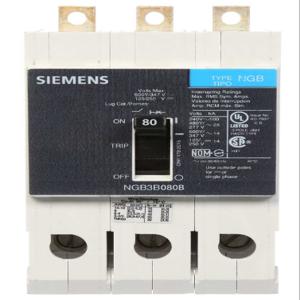 SIEMENS NGB3B080B Bolt On Circuit Breaker Ngb 80 Amp 600vac 3p 25kaic@480v | AG8TFX