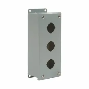 SIEMENS P30EMS03P Pushbutton Enclosure, Steel, 1 Columns, 3 Holes, 12/13 | CU2VZE 54JJ72