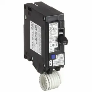 SIEMENS QA115AFC Circuit Breaker, Plug-In, 15 Ampere, 1 Phase, 10kAIC at 120V | CE6MFW