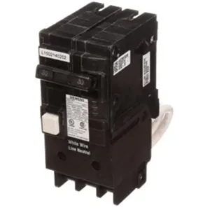 SIEMENS QF230 Plug In Circuit Breaker Q 30 Amp 240vac 2p 10kaic@240v | AG8UDM