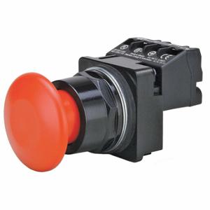 SIEMENS US2:52BP2W2A Non-Illuminated Push Button, 30 mm Size, Maintained Push/Maintained Pull, Red | CU2VHE 41H194