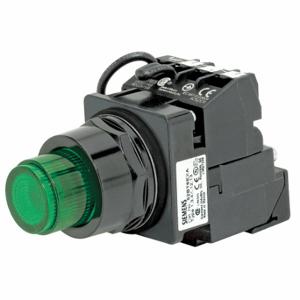 SIEMENS US2:52BT6G3AB Illuminated Push Button, Maintained/Momentary, Green, 6V Ac, Led | CU2TUN 41H201