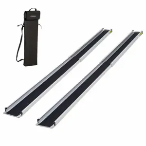 SILVER SPRING TWR-V2-10-Kit Wheelchair Track Ramp w/ Bag, 10 ft Extended Length, 600 lb Load Capacity | CU2YAM 61KE52