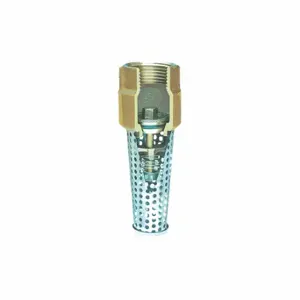 SIMMONS 452SB Foot Valve, Single Flow, Spring, Inline, Bronze Body, Stainless Steel Strainer | CU2YCM 482A22