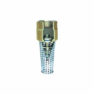 SIMMONS 454SB Foot Valve, Single Flow, Spring, Inline, Bronze Body, Stainless Steel Strainer | CU2YCP 482A24
