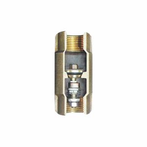SIMMONS 503SB Check Valve, Single Flow, Inline Spring, Bronze, 1 Inch Pipe/Tube Size, FNPT x FNPT | CU2YCH 482A28