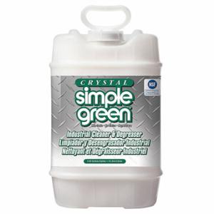 SIMPLE GREEN 0600000119005 Cleaner/Degreaser, Water Based, Bucket, 5 Gallon Container Size, Concentrated, Liquid | CU2YDQ 22C616