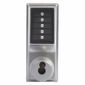 SIMPLEX 1021S-26D-41 Mechanical Push Button Lockset, Knob, Entry with Key Override, Replaceable Core Schlage | CU2YGM 28XN48