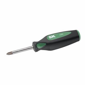 SK PROFESSIONAL TOOLS 79114 Screwdriver, #2 Tip Size, 6 Inch Length, 2 1/4 Inch Shank Length | CU2ZEE 12C454