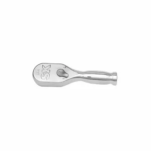 SK PROFESSIONAL TOOLS 80201 Hand Ratchet, Pear, Reversing, 4 Inch Overall Length, Chrome | CJ2KBB 56FP98