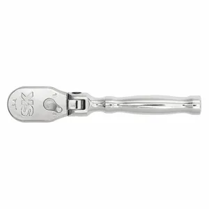 SK PROFESSIONAL TOOLS 80280 Hand Ratchet, Pear, Reversing, 5 Inch Overall Length, Chrome | CJ2KBG 56FP93