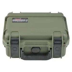 SKB 3I-0907-4M-E Protective Case, 7 3/8 Inch x 9 1/2 Inch x 4 1/8 Inch Inside, Green, Stationary | CU2YYA 418R62