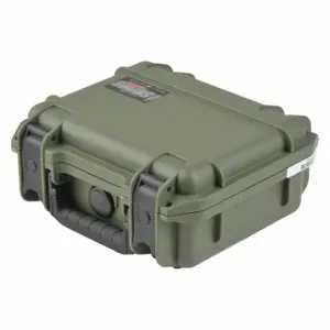 SKB 3I-1510-6M-E Protective Case, 10 1/2 Inch x 15 Inch x 6 Inch Inside, Green, Stationary | CU2YVU 418T57