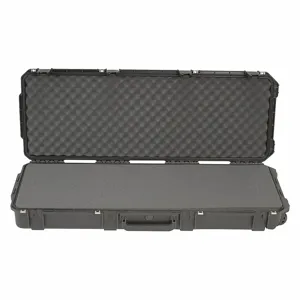 SKB 3I-4214-5B-L Protective Case, 14 1/2 Inch x 42 1/2 Inch x 5 1/2 Inch Size, Flat, Black, 2 Wheels | CU2YWF 418R46