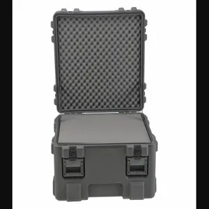 SKB 3R2727-27B-L Protective Case, 27 Inch x 27 Inch x 27 Inch Inside, Flat, Black, No Wheels | CU2YXR 418P84