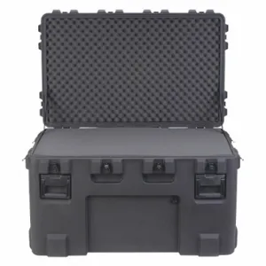 SKB 3R4024-24B-L Protective Case, 24 1/8 Inch x 40 1/8 Inch x 24 1/8 Inch Inside, Flat, Black, No Wheels | CU2YXL 418P85