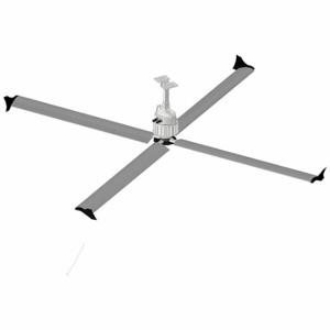 SKYBLADE G420-1443-423-3 Comercial Ceiling Fan, 14 ft Blade Dia, Variable Speeds, 230 V, 29 ft, 3 Phase | CU2ZKX 794K51