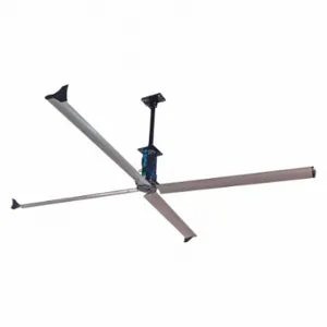 SKYBLADE STEP-1030-423-1 HVLS Ceiling Fan, 10 ft Blade Dia, Variable Speeds, 62, 108 cfm, 230 VAC, 40 ft, 1 Phase | CU2ZLR 53XZ49