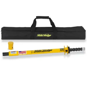 SLIDE SLEDGE 211103 Multi-Head Hammer, 9 lb, 30 inch Length, 2 inch Pin Driver | AE2GUK 25050 / 4XGU6 / 25050