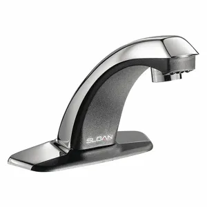 SLOAN EBF-85-4-BAT-TEE-CP-0.5GPM-MLM-IR-FCT Low Arc Bathroom Faucet, Chrome Finish, 0.5 gpm Flow Rate, Motion Sensor | CJ2TNQ 491G80