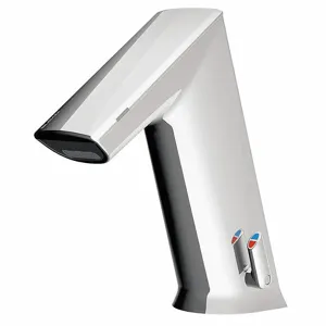 SLOAN EFX200.500.0000 Angled Straight Bathroom Faucet, Chrome Finish, 0.5 GPM Flow Rate, Motion Sensor | CH9PJB 23MF23