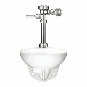 SLOAN WETS2050.1041 Toilette mit Spülventil, 1.28 Gallonen pro Spülung, längliche Schüssel, ADA-Konformität | CJ2FUF 5NFL4