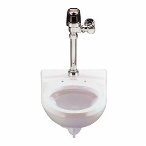 SLOAN WETS2052.1201 Toilette mit Spülventil, 1.1, 1.28 und 1.6 Gallonen pro Spülung, längliche Schüssel, oberer Anschluss | CJ2FUH 5NFL5
