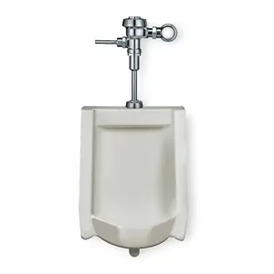 SLOAN WEUS1000.1001 Washout Urinal And Manual Flush Valve, 0.125 gpf, Vitreous China, ADA Compliance | CJ3UFB 2PPR5