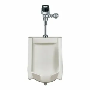 SLOAN WEUS1002.1201 Washout Urinal And Automatic Flush Valve, 0.25 Gallons per Flush, Vitreous China | CJ3UEZ 5NFL1