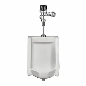 SLOAN WEUS1002.1401 Washout Urinal And Automatic Flush Valve, 0.25 Gallons per Flush, Vitreous China | CJ3UEY 5NFL2