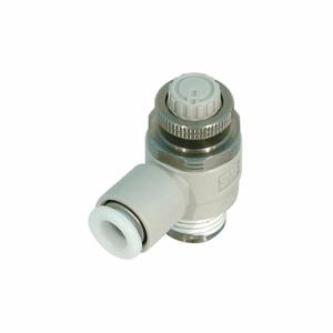 SMC VALVES AS3211FG-N02-11S Speed Control Valve, Npt X Tube, 1/4 Inch Port Size, 3/8 Inch Tube Size, Inch Flow | CU3AVD 4DHD8