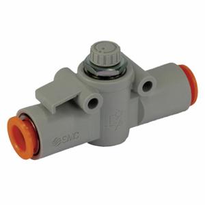 SMC VALVES AS4002F-11 Speed Control Valve, Tube, 3/8 Inch Port Size, 3/8 Inch Tube Size, Inch Flow | CU3AXB 4DGV8
