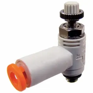 SMC VALVES ASV220F-M5-06 Speed Exhaust Control Valve, Npt X Tube, M5 X 0.8 Port Size, 6 mm Tube Size | CU3AKF 5UPE6