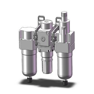 SMC VALVES AC20-N02-3CZ-B Filter/Regler/Schmierstoff-Kombination, 1/4 Anschlussgröße | AN8QMU