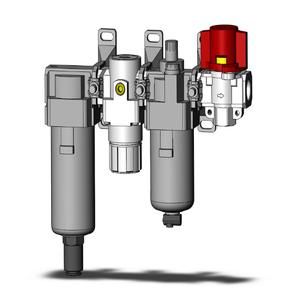 SMC VALVES AC25-N03C-V-3Z-A Modular, 3/8 Inch Size, N Port | AP2RBD