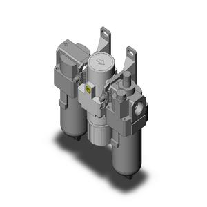 SMC VALVES AC30-N03-3Z-A Modular, 3/8 Inch Size, N Port | AN7CQN