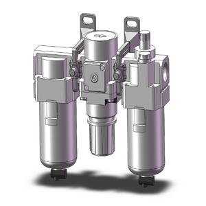 SMC VALVES AC30-N03-3Z-B Filter/Regler/Schmierstoff-Kombination, 3/8 Anschlussgröße | AN8QMV