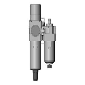 SMC-VENTILE AC30A-N02DG-23Z-A Modular, 1/4 Zoll Größe, N-Anschluss | AN9XAV