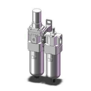 SMC VALVES AC40A-N04-3Z-B Filter/Regler/Schmiergerät-Kombination, 1/2 Anschlussgröße | AN8QNG