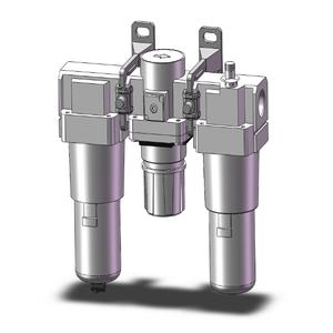 SMC VALVES AC50-N06-ZB Filter/Regler/Schmierstoff-Kombination, 3/4 Anschlussgröße | AN8GLJ