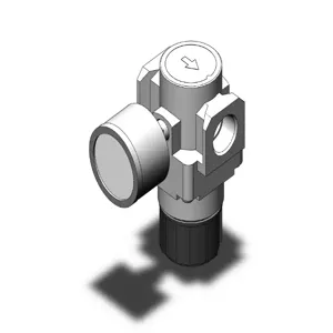 SMC VALVES AR25-N03G-Z-A Regulator, 3/8 Inch Modular | AN8QER