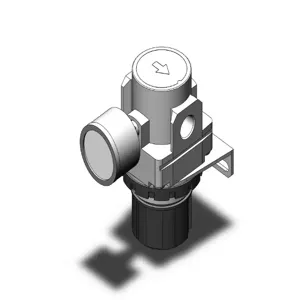 SMC VALVES AR30-N02BG-1RYZ-A Regulator, 1/4 Inch Modular | AN9FNB