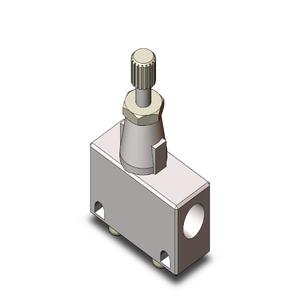 SMC VALVES AS2000-01 Durchflussregler, 1/8 Zoll Größe, Standardanschluss | AL3LTG