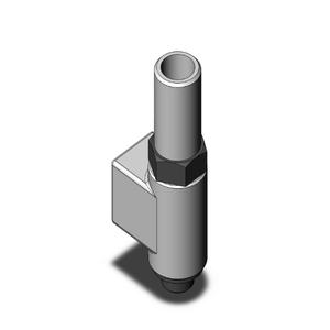 SMC VALVES AS2210-N02-ST Durchflussregler, 1/4 Zoll Größe, Standard-N-Anschluss | AM4TXJ