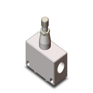 SMC VALVES AS3000-N02 Durchflussregler, 1/4 Zoll Größe, Standard-N-Anschluss | AM7AZY