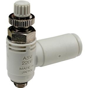 SMC VALVES ASV510F-02-10S-X202 Durchflussregler, 1/4 Zoll Größe, Standardanschluss | AM7WKP